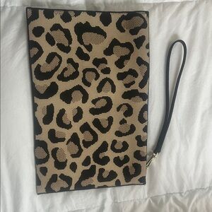 Rothy's Leopard Print Wristlet Clutch